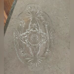 Elegant Clear Glass Serving Platter